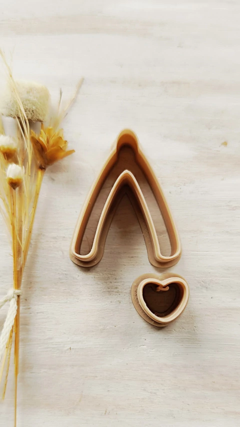 536 - CORTADOR DUPLO GALHO E CORAÇÃO - 4cm - comprar online