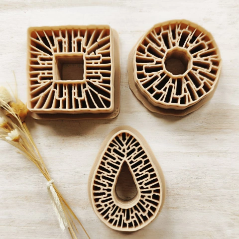 509 - CORTADORES GEOMÉTRICOS RATTAN - comprar online