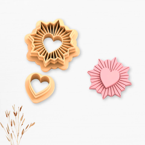 A10 - CORTADOR DUPLO MOLDURA CORAÇÃO - comprar online