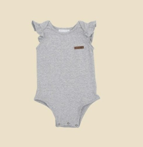 BODY MANGA CORTA JANE GRIS
