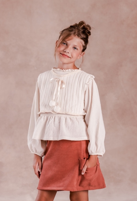 FALDA OLIVIA GRANATE - comprar online