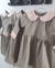 VESTIDO MANGA LARGA COMBINADO - comprar online