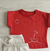 REMERA MANGA CORTA FELIPE ROJA - Lucecita ropa infantil