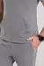 Scrub Masculino Cristiano - Cinza Chumbo on internet