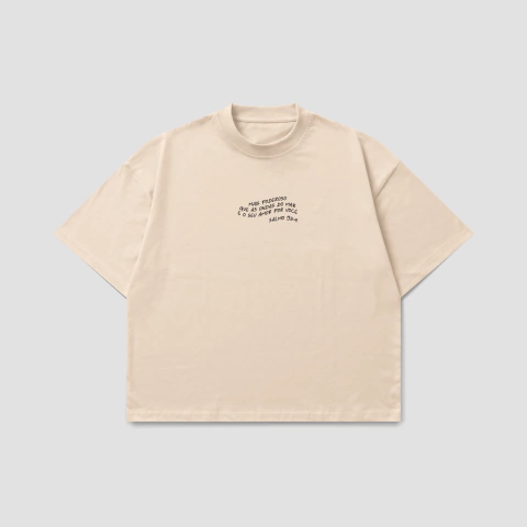 Camiseta Oversized Suedine Minimalista Mais Poderoso Que As Ondas Do Mar - comprar online