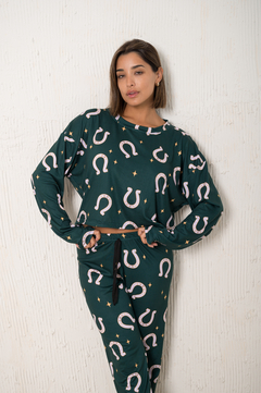 PIJAMA LULA PANTALON RECTO + REGALO A ELECCION ( CONJUNTO LENCERIA/PACK DE BOMBACHAS ALG Y LYCRA) - comprar online