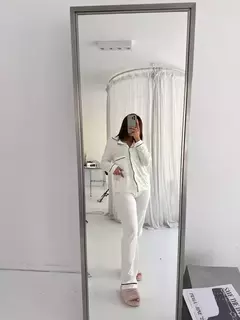 PIJAMA CAMISERO BLANCO - comprar online