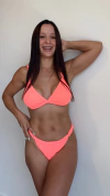 BIKINI PALMA SALMON CLOTILDE + POLLERA DE REGALO