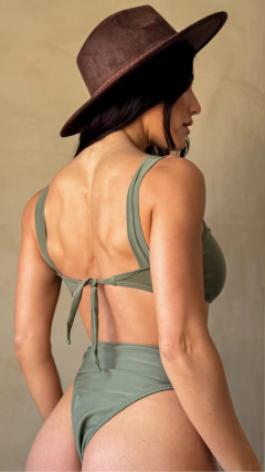 Bikini monaco verde Clotilde + TEJIDO DE REGALO - Clotilde