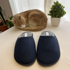 Pantuflas con piel