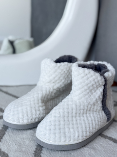 BOTITA PARÍS BLANCA Y GRIS CLOTILDE - comprar online