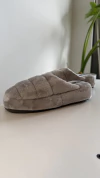 Pantuflones de piel super suaves gris perla - comprar online
