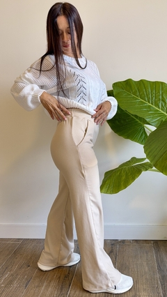 Pantalón Palazo de Dralón con Lycra color Saul - comprar online