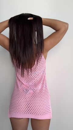 VESTIDO DE HILO ROSA en internet