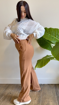 Pantalón Palazo de Dralón con Lycra Camel en internet