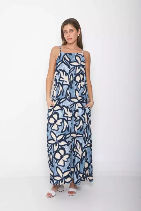 VESTIDO CAMILA CLOTILDE MORLEY AZUL - comprar online