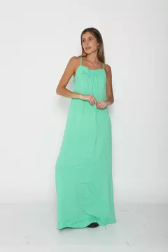 VESTIDO SOFIA LINO LISO CLOTILDE ACQUA - comprar online
