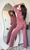 PIJAMA CAMISERO ROSA MIEJO + CONJUNTO DE LENCERÍA DE REGALO - comprar online