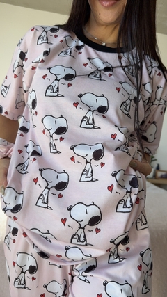 Pijama Snoopy + scrunchie + 1 par de medias de regalo - Clotilde