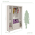 Guarda Roupa Infantil 4 Portas com Gavetas Gabrielle Branco Carolina Baby - loja online