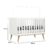 Quarto de Bebê Retrô Cômoda 4 Gavetas Lorena Berço 3 em 1 Ludmila Branco com Bétula Carolina Baby - loja online