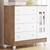 Quarto Infantil Guarda Roupa 4 Portas Cômoda 4 Gavetas com Fraldário Ariel Cama da Babá Júlia com Cama Auxiliar Branco com Amadeirado Carolina B - loja online