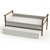Cama Babá Júlia com Cama Auxiliar Branco com Amadeirado Carolina Baby - comprar online
