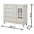 Quarto de Bebê Cômoda com Fraldário Selena Berço Mini Cama Mirelle Branco Carolina Baby