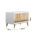 Berço 3 em 1 Retrô Lígia Branco Carolina Baby com medidas 75cm x 133cm x 92cm.
