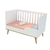 Quarto de Bebê Guarda Roupa 3 Portas com Gavetas Cômoda 4 Gavetas com Porta Fernanda Berço 3 em 1 Ludmila Branco Carolina Baby - comprar online