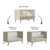Quarto de Bebê Guarda Roupa 3 Portas com Gavetas Ludmila Cômoda 4 Gavetas com Fraldário Ludmila Berço 3 em 1 Ludmila Off White Carolina Baby na internet