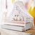Quarto Infantil Guarda Roupa 4 Portas Cômoda 4 Gavetas com Fraldário Ariel Cama da Babá Júlia com Cama Auxiliar Branco Carolina Baby - comprar online