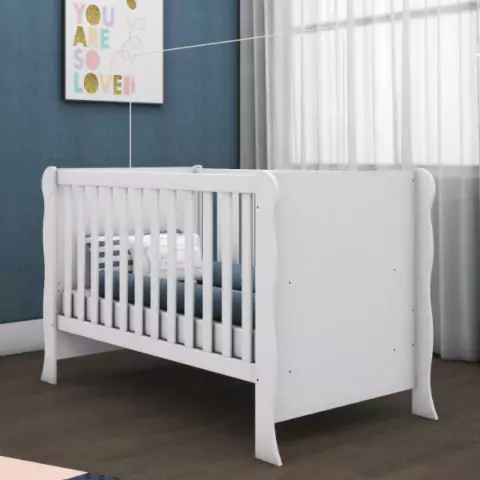 Berço Americano Mini Cama Laís Branco Carolina Baby