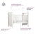 Quarto de Bebê Provençal Cômoda com Fraldário Berço Mini Cama Lisa Branco Carolina Baby - Carolina Baby