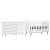 Quarto de Bebê Berço 3 em 1 Retrô Ludmila Cômoda com Fraldário Gran Lorena Off White Carolina Baby