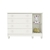 Quarto de Bebê Cômoda 4 Gavetas com Porta Taís Berço Mini Cama Mirelle Branco Carolina Baby - loja online