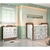 Quarto de Bebê Provençal Cômoda com Fraldário Berço Mini Cama Lisa Branco Amadeirado Carolina Baby