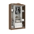 Quarto de Bebê Guarda Roupa 4 Portas Cômoda Ariel Berço 3 em 1 Gabrielle Branco Amadeirado Carolina Baby - comprar online