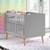 Quarto de Bebê Retrô Guarda Roupa 3 Portas Berço 3 em 1 Ludmila Cinza Bétula Carolina Baby - comprar online