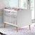 Quarto de Bebê Retrô Guarda Roupa 3 Portas Berço 3 em 1 Ludmila Branco Bétula Carolina Baby - comprar online