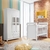 Quarto de Bebê Guarda Roupa 3 Portas Ariel Berço Mini Cama Mirelle Branco Carolina Baby