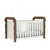 Berço Americano 3 em 1 Lara Branco Fosco com Amadeirado Carolina Baby - comprar online