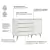 Quarto de Bebê Berço 3 em 1 Retrô Ludmila Cômoda com Fraldário Gran Lorena Off White Carolina Baby - Carolina Baby
