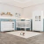 Quarto Bebê Completo Berço Americano Marquesa 3Em1 Lila Guarda Roupa 3 Portas Cômoda Infantil