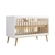 Berço 3 em 1 Retrô Lígia Branco da Carolina Baby com design moderno e elegante.