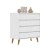 Cômoda Infantil Retrô 4 Gavetas Lorena Branco Fosco Carolina Baby - comprar online