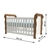 Quarto de Bebê Guarda Roupa 3 Portas Ariane Berço 3 em 1 Lara Branco Amadeirado Carolina Baby - Carolina Baby