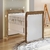 Quarto de bebê Cômoda com Fraldário Ariel Berço Mini Cama Mirelle Branco Amadeirado Carolina Baby - comprar online