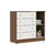 Quarto de Bebê Guarda Roupa 4 Portas Cômoda Ariel Berço 3 em 1 Gabrielle Branco Amadeirado Carolina Baby - loja online