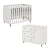 Quarto de Bebê Valentina Berço Evolutivo 2 em 1 Cômoda Fraldário Areia com Jequitibá Carolina Baby Essence - comprar online